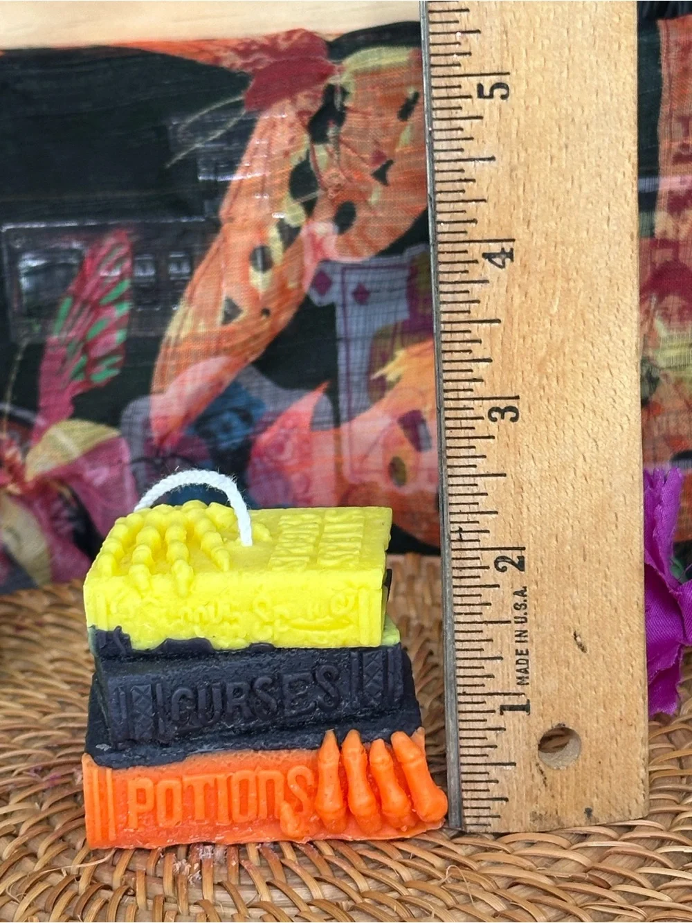 Handmade Triple Spell Book Candle – Curses & Potions